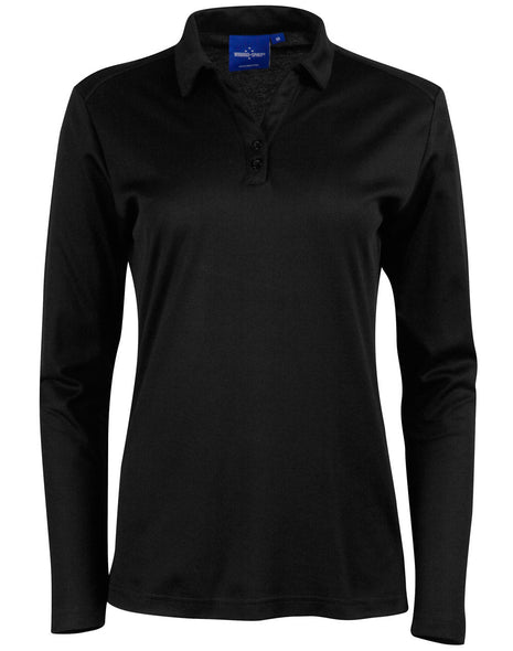 Womens Cotton Back TrueDry® Long Sleeve Polo (WS-PS36B)