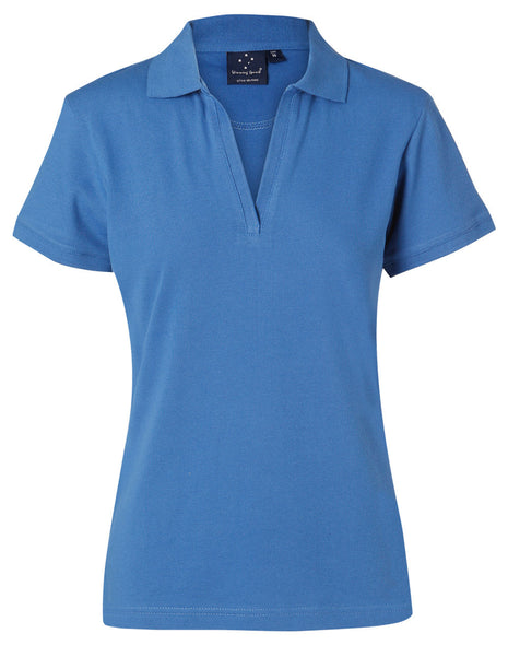 Womens Short Sleeve Pique Polo (WS-PS40-BL)