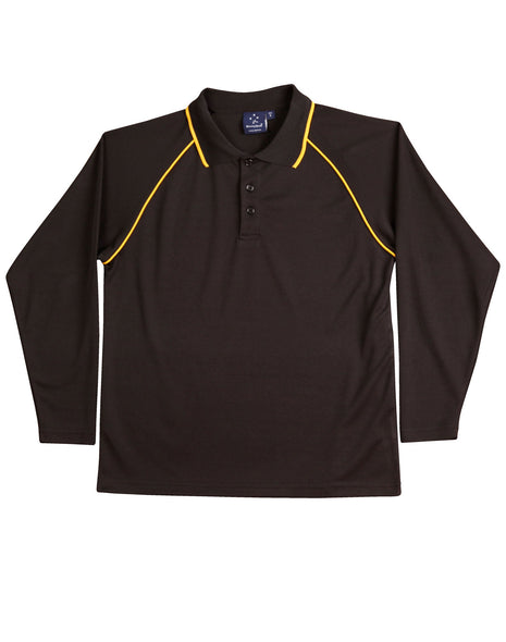 Kids CoolDry® Raglan Long Sleeve Polo (WS-PS43K)