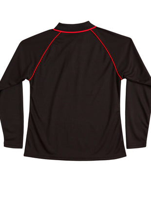 Womens CoolDry® Raglan Long Sleeve Polo (WS-PS44)