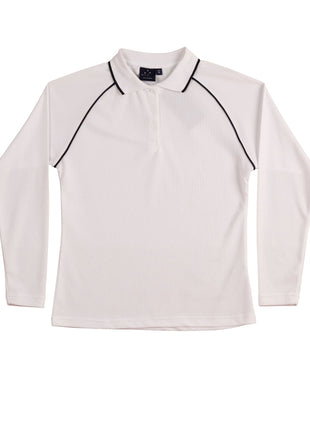 Womens CoolDry® Raglan Long Sleeve Polo (WS-PS44)