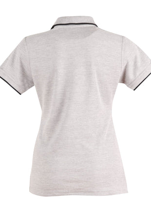 Womens Poly / Cotton Contrast Pique Short Sleeve Polo (WS-PS48A)