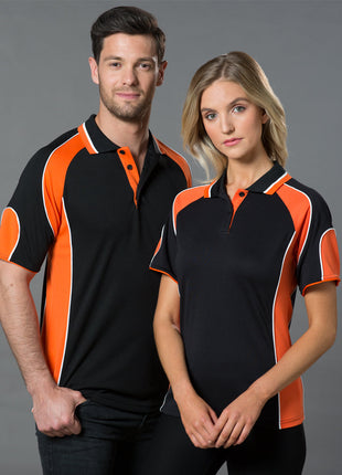 Womens CoolDry® Contrast Polo With Sleeve Panel (WS-PS62-BL)