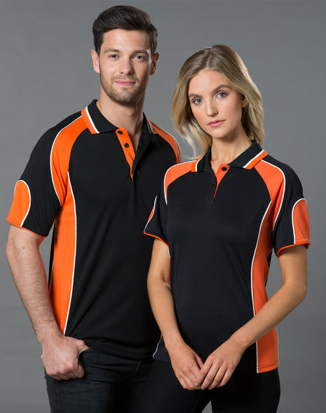 Womens CoolDry® Contrast Polo With Sleeve Panel (WS-PS62-BL)
