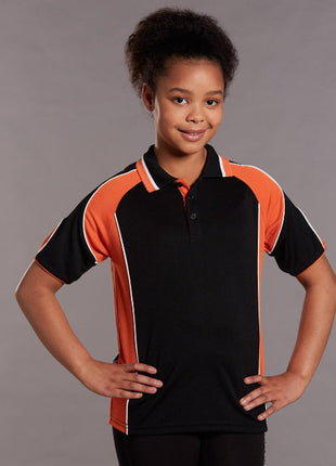 Kids CoolDry® Contrast Polo With Sleeve Panel (WS-PS61K)