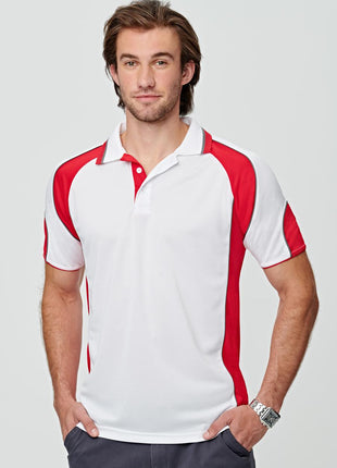 Mens CoolDry® Contrast Polo With Sleeve Panel (WS-PS61-BL)
