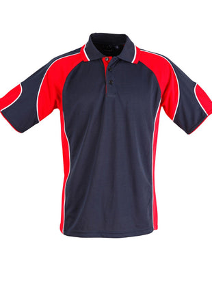Mens CoolDry® Contrast Polo With Sleeve Panel (WS-PS61-BL)