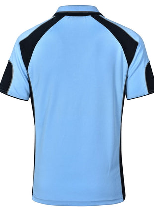 Mens CoolDry® Contrast Polo With Sleeve Panel (WS-PS61-BL)