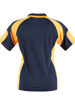 Womens CoolDry® Contrast Polo With Sleeve Panel (WS-PS62-BL)