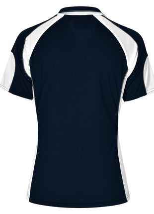 Womens CoolDry® Contrast Polo With Sleeve Panel (WS-PS62-BL)