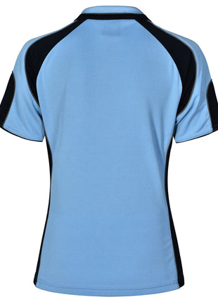Womens CoolDry® Contrast Polo With Sleeve Panel (WS-PS62-BL)