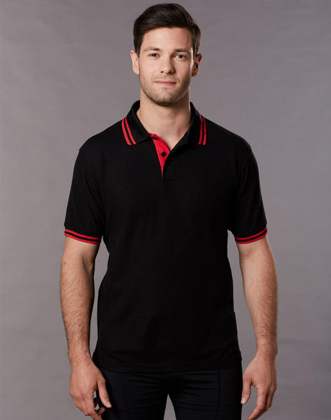 Mens TrueDry® Contrast Short Sleeve Polo (WS-PS65)
