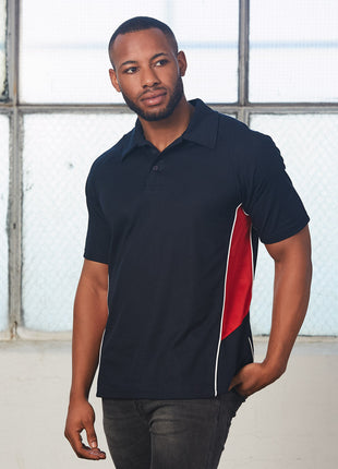 Mens Tri-Colour Short Sleeve Polo (WS-PS68)