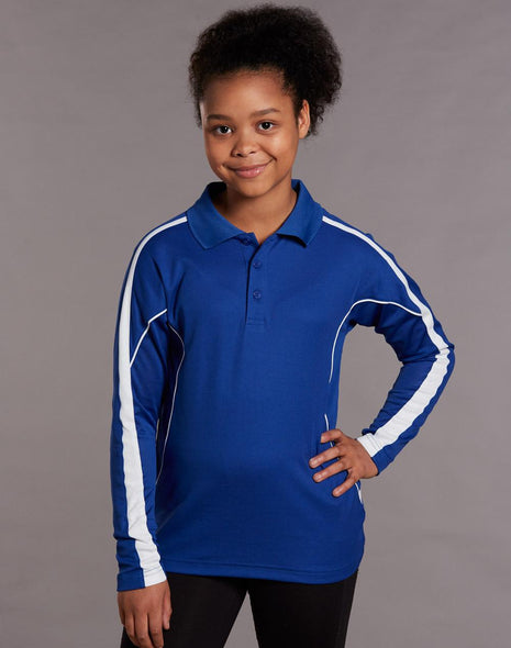 Kids TrueDry® Long Sleeve Polo (WS-PS69K)