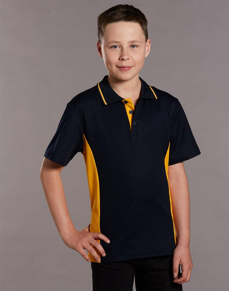 Kids TrueDry® Contrast Short Sleeve Polo (WS-PS73K)