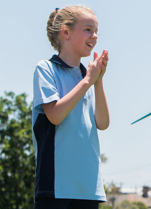 Kids TrueDry® Contrast Short Sleeve Polo (WS-PS73K)