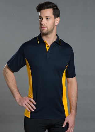 Mens TrueDry® Contrast Short Sleeve Polo (WS-PS73-BL)