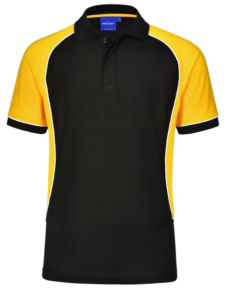 Kids TrueDry® Tri-Colour Short Sleeve Pique Polo (WS-PS77K)