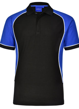 Mens TrueDry® Tri-Colour Short Sleeve Pique Polo (WS-PS77)