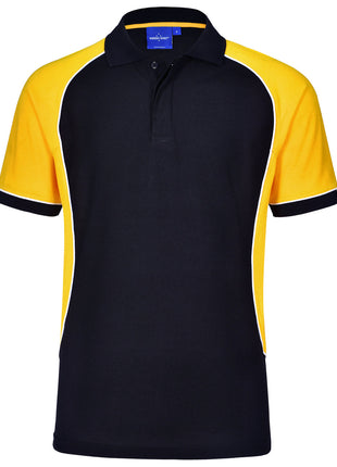 Mens TrueDry® Tri-Colour Short Sleeve Pique Polo (WS-PS77)