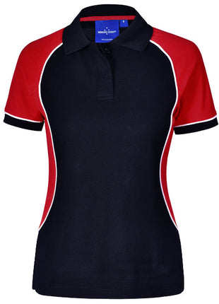 Womens TrueDry® Tri-Colour Short Sleeve Pique Polo (WS-PS78)