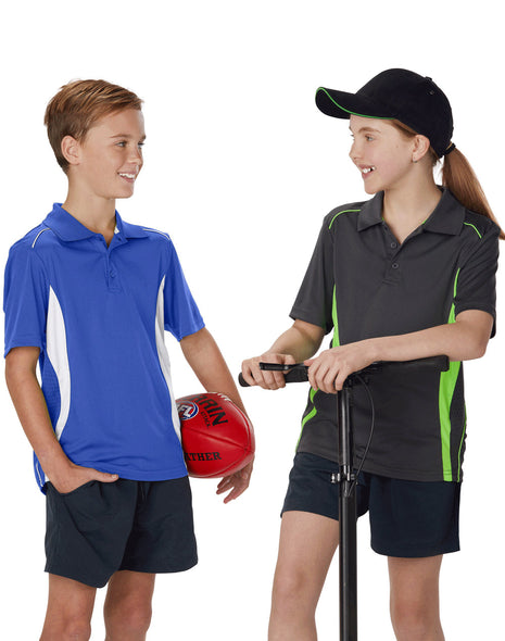Kids CoolDry® Short Sleeve Contrast Interlock Polo (WS-PS79K)