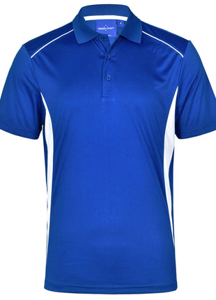 Mens CoolDry® Short Sleeve Contrast Interlock Polo (WS-PS79-BL