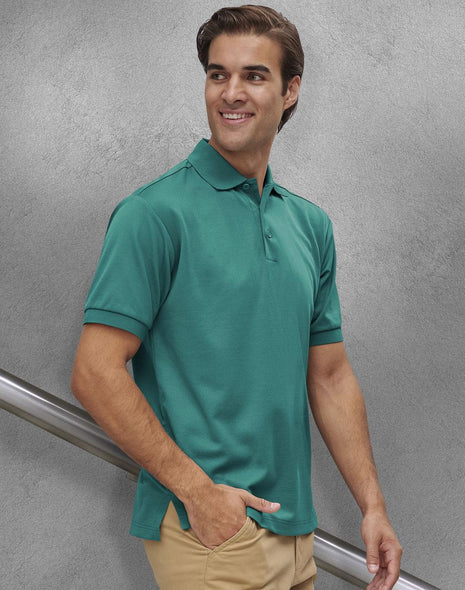 Mens Sustainable Poly / Cotton Corporate Short Sleeve Polo (WS-PS91)