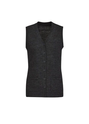 Womens Button Front Knit Vest (BZ-CK961LV)