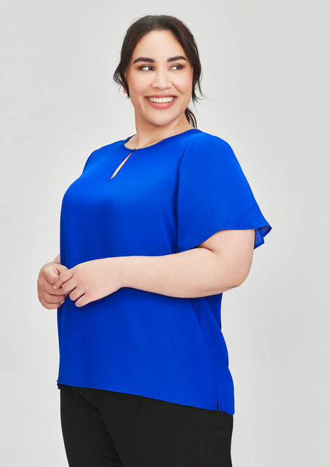 Vienna Womens Short Sleeve Blouse (BZ-RB261LS)