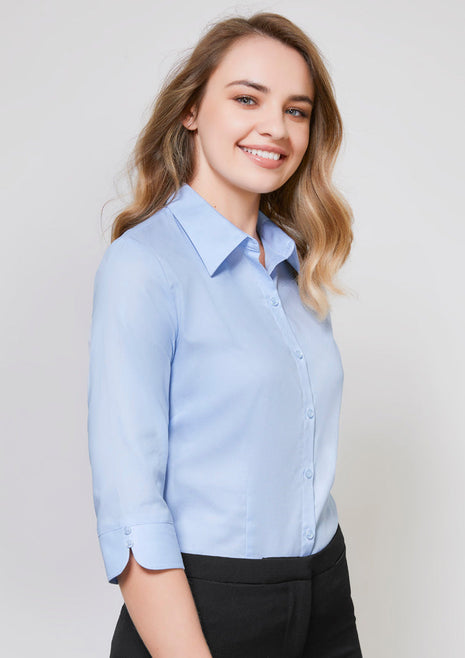 Ladies Luxe 3/4 Sleeve Shirt (BZ-S10221)