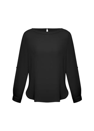 Ladies Madison Boatneck Blouse (BZ-S828LL)