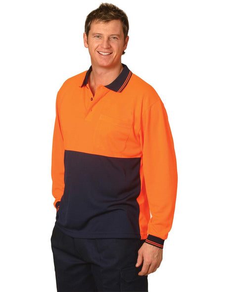 Hi Vis CoolDry® Safety Polo Long Sleeve (WS-SW05CD)