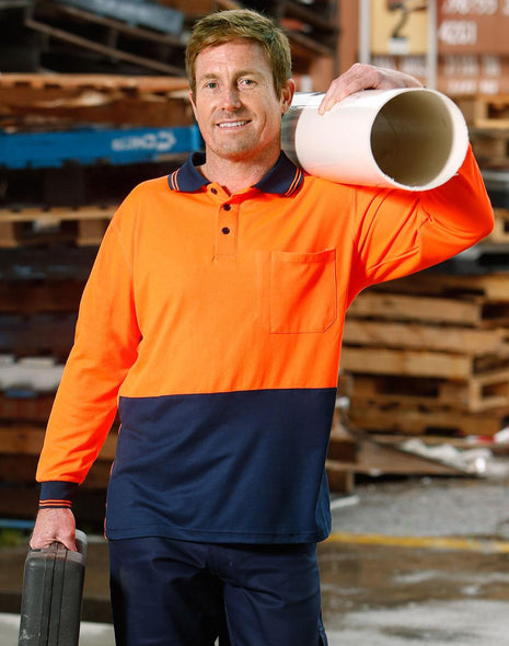 Hi Vis TrueDry® Safety Polo Long Sleeve (WS-SW05TD)