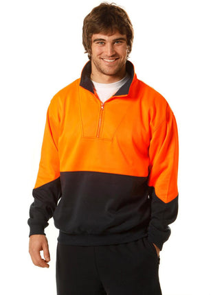 Hi Vis Long Sleeve Windcheater Collar (WS-SW13A)