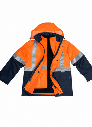 Hi Vis Three In One Safety Jacket With 3M® Tapes (WS-SW20A)