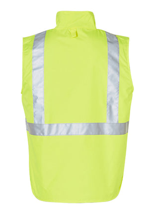 Hi Vis Reversible Safety Vest With Hoop Pattern 3M® Tapes (WS-SW19A)