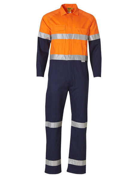 Mens Hi Vis Light Weight Cotton Coverall With 3M® Tape-Regular (WS-SW207)