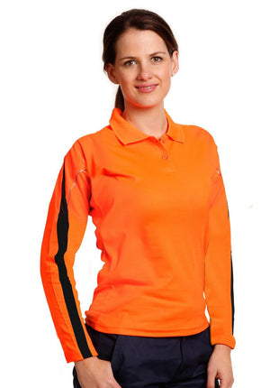 Womens TrueDry® Long Sleeve Hi Vis Polo (WS-SW34A)