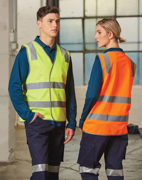 Hi Vis Safety Vest With Shoulder Reflective Tapes (WS-SW43)