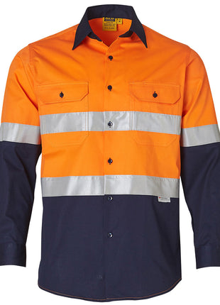 Hi VIs Cotton Drill Shirt 3M® Tape (WS-SW60)