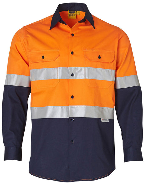 Hi VIs Cotton Drill Shirt 3M® Tape (WS-SW60)