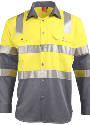 Biomotion Two Tone Safety Shirt With X Tape (WS-SW70)