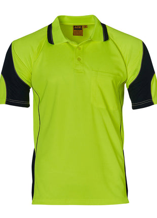 CoolDry® Hi Vis Mini Waffle Safety Polo (WS-SW71)