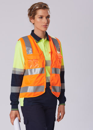 Hi Vis Safety Vest With ID Pocket & Reflective Tapes (WS-SW42)