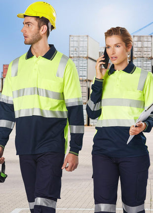 Biomotion Segmented TrueDry® Long Sleeve Safety Polo (WS-SW74)