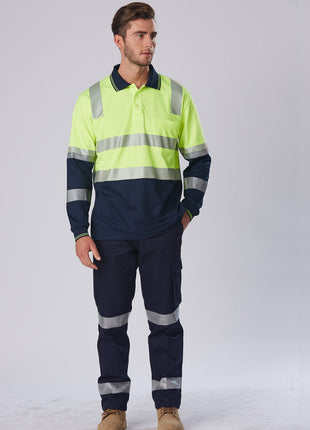 Biomotion Segmented TrueDry® Long Sleeve Safety Polo (WS-SW74)