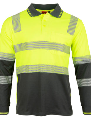 Biomotion Segmented TrueDry® Long Sleeve Safety Polo (WS-SW74)