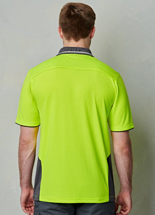 Hi Vis Bamboo Charcoal Vented Short Sleeve Polo (WS-SW79)
