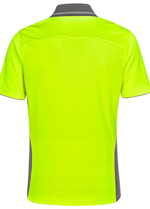 Hi Vis Bamboo Charcoal Vented Short Sleeve Polo (WS-SW79)
